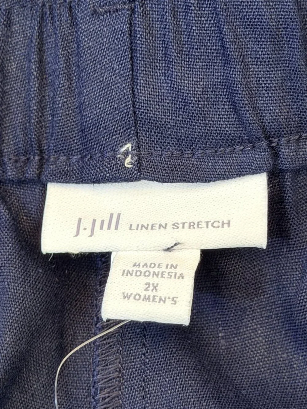NWT J.Jill Jenna Linen Stretch Belted Pants 2X - Picture 5 of 8